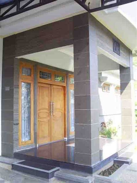 motif batu alam cocok desain rumah minimalis