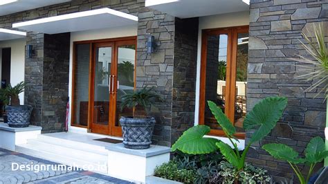 desain rumah minimalis batu alam interistik