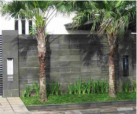 contoh desain pagar rumah batu alam terbaru desain