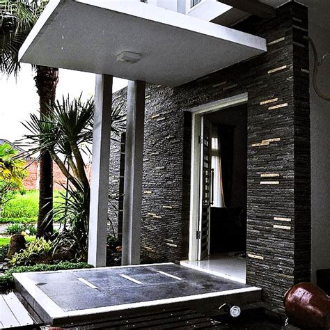 inilah contoh desain rumah minimalis batu alam
